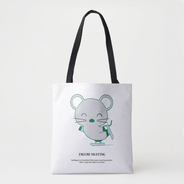 Figure skating tote bag (Front)