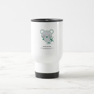 Figure skating travel mug