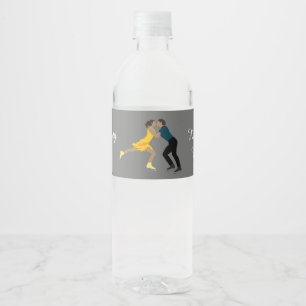 Figure Skating Water Bottle Label