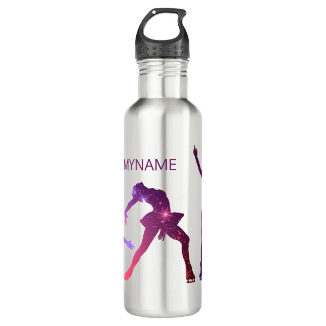 Figure skating water bottle - Star attitudes (Front)
