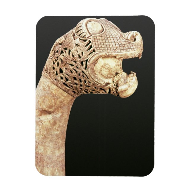Figurehead of a Viking Longship, found at Oseberg, Magnet (Vertical)