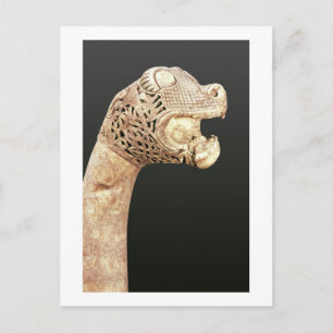 Figurehead of a Viking Longship, found at Oseberg, Postcard