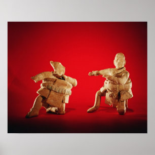 Figures of ceremonial ballplayers poster