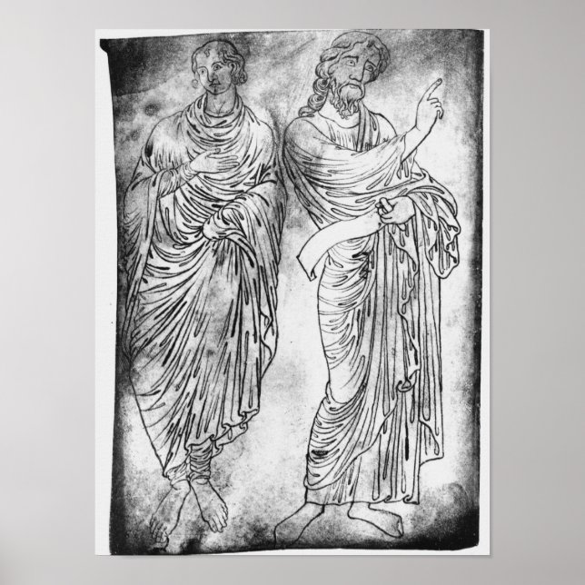 Figures of two apostles or prophets poster (Front)