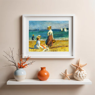 Figures on the Beach, Renoir Poster