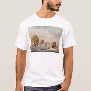 Figures Skating in a Winter Landscape T-Shirt