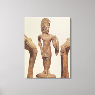 Figurine of a warrior, c.490 BC Canvas Print