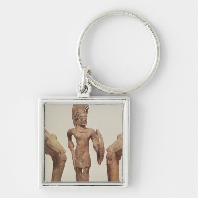 Figurine of a warrior, c.490 BC Key Ring (Front)