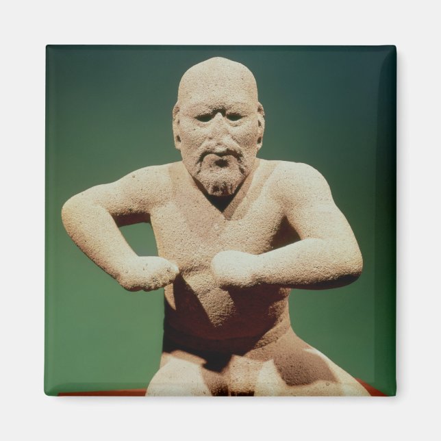 Figurine of a wrestler magnet (Front)