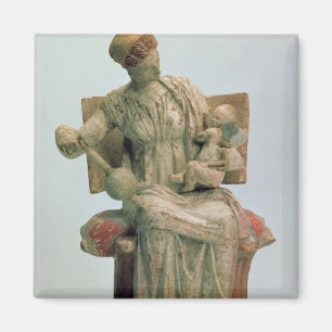 Figurine of Aphrodite playing with Eros Magnet