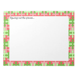 Figuring out the Pieces Puzzle Notepad