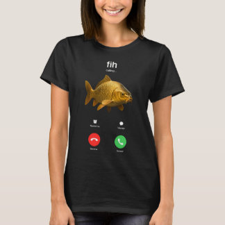 Fih Calling Misspelled Fish Meme T-Shirt