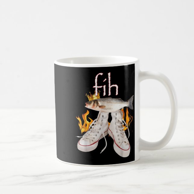 Fih Scute Ss Cute Sss Fish Funny Misspelled Fish M Coffee Mug (Right)