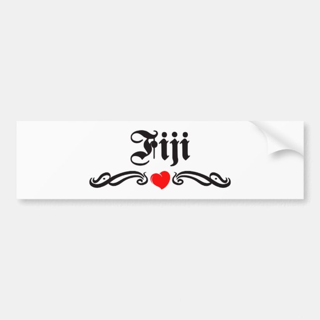 Fiji Bumper Sticker (Front)
