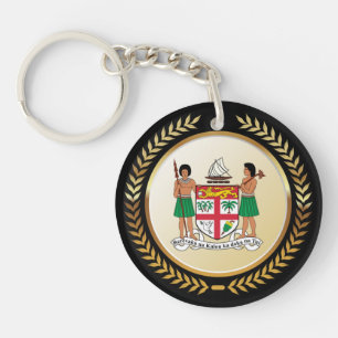 Fiji Coat of Arms Key Ring