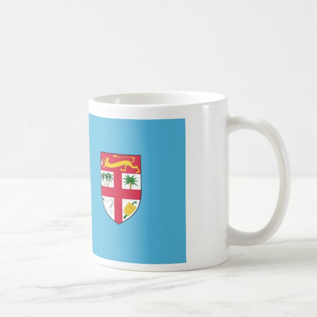 fiji country flag text name coffee mug (Right)