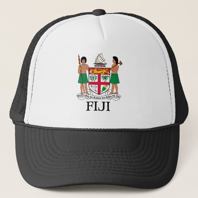 FIJI - emblem / flag / coat of arms / symbol Trucker Hat (Front)