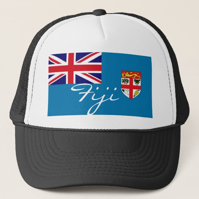 Fiji fijian flag souvenir hat (Front)