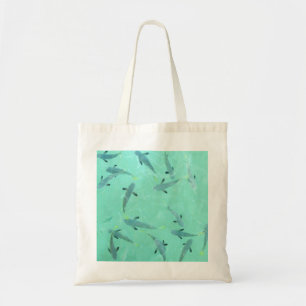 Fiji fish swimming in clear blue water tote bag