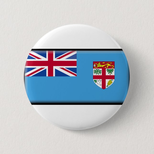 Fiji Flag 6 Cm Round Badge (Front)