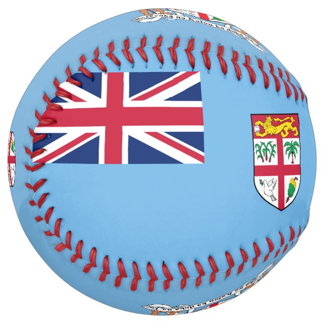 Fiji Flag and Coat of Arms Patriotic Softball (Front Left)