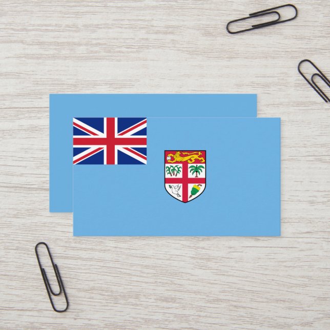 Fiji flag business card (Front/Back In Situ)