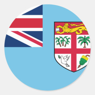 Fiji Flag Classic Round Sticker
