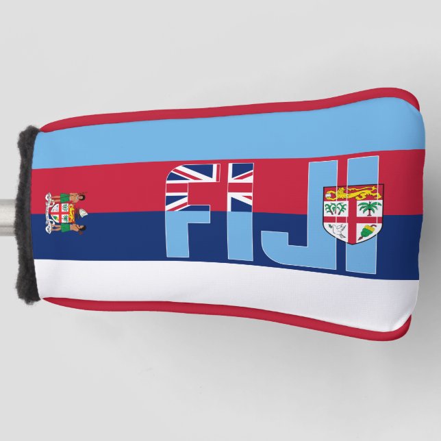 Fiji Flag Gorgeous Patriotic Golf Head Cover (Front)