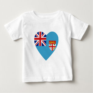 Fiji Flag Heart T-Shirt