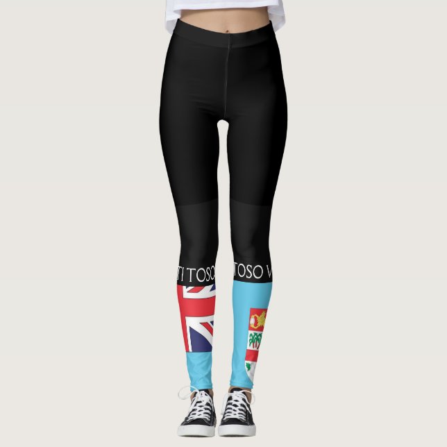 Fiji Flag Legging (Front)