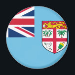 Fiji Flag Magnet<br><div class="desc">The Fijian flag is a light blue ensign with the shield-of-arms in the fly. The used colours in the flag are blue, red, white. The proportion of the Fijian flag is 1:2. The Flag of Fiji was adopted in 1970. The first use of the current flag design was in 1924....</div>