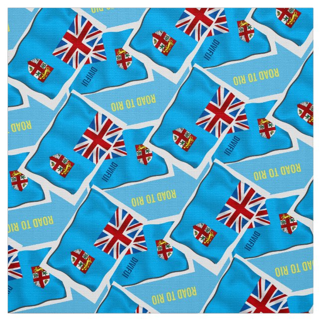 FIJI FLAG MATERIAL FABRIC (Swatch)