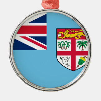 Fiji Flag Metal Tree Decoration