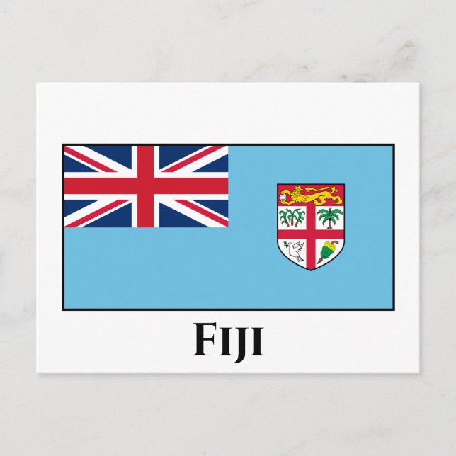 Fiji Flag Postcard (Front)