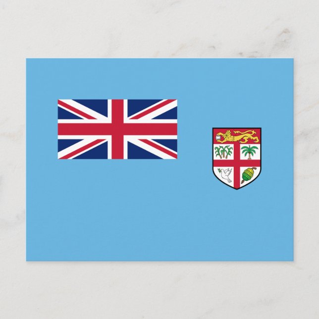 Fiji Flag Postcard (Front)