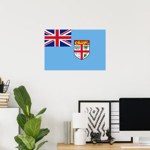 Fiji flag poster