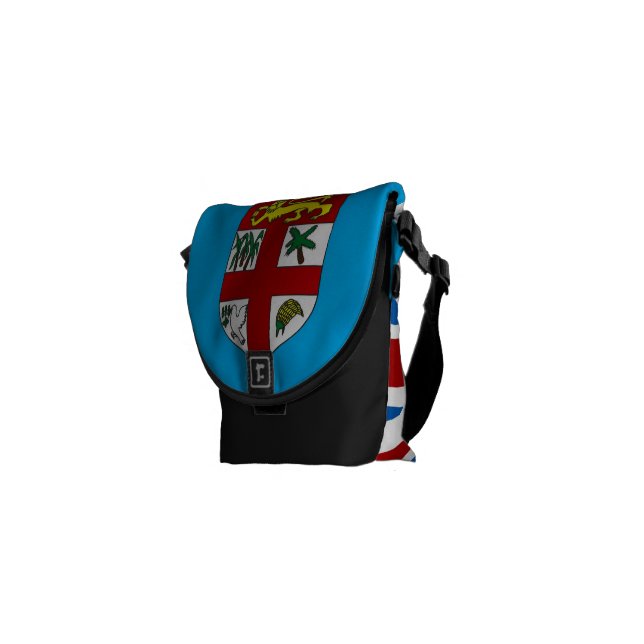 Fiji Flag (Small) Messenger Bag (Front Right)