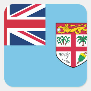 Fiji Flag Square Sticker