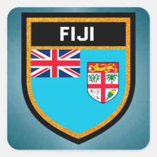 Fiji Flag Square Sticker