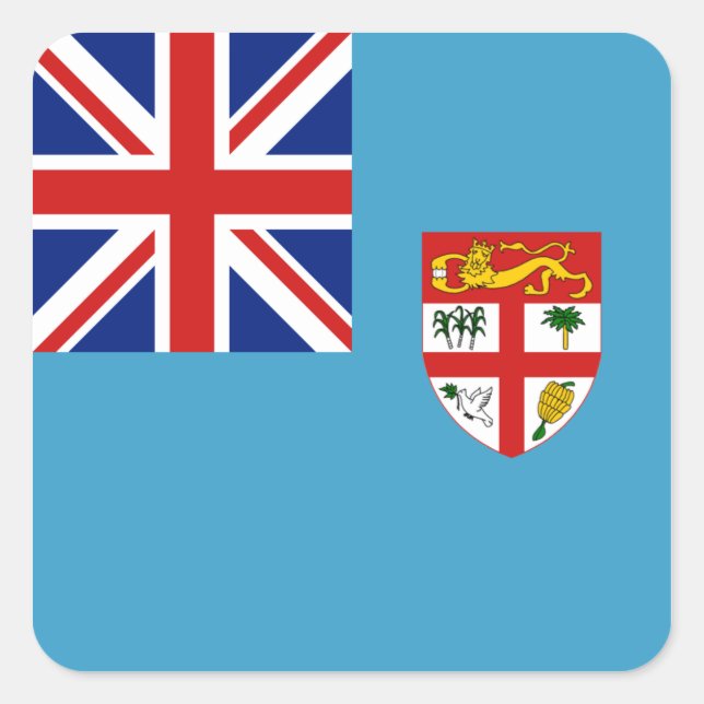 Fiji Flag Sticker (Front)