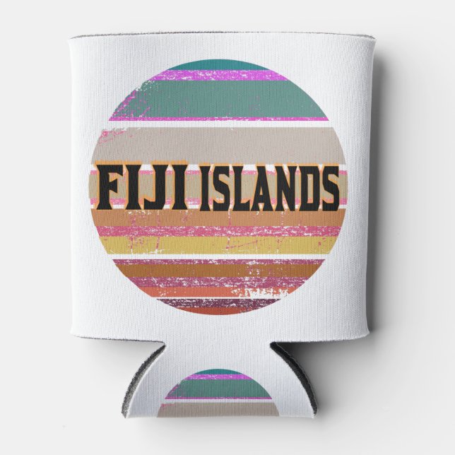 Fiji Islands Paradise Can Cooler (Front)