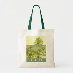 Fiji islands vintage illustration tote bag