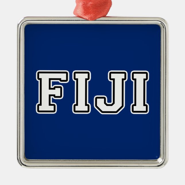 Fiji Metal Tree Decoration (Front)