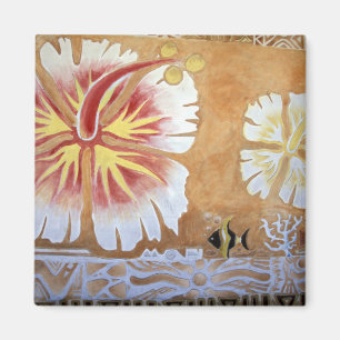 Fiji, mural art. magnet