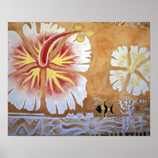 Fiji, mural art. poster (Front)