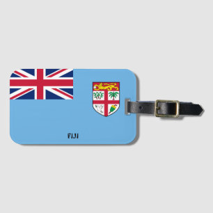 Fiji National Flag Patriotic Luggage Tag