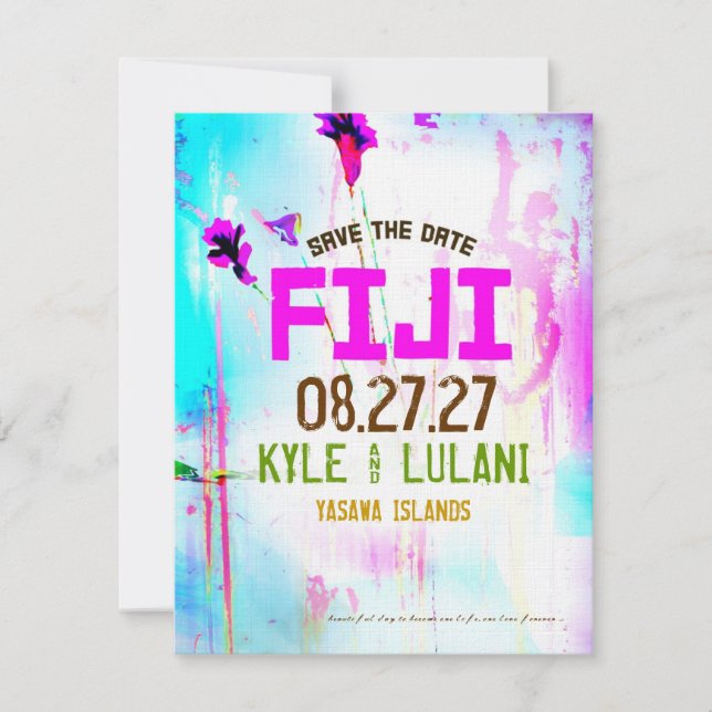 FIJI ONE Save the Date Destination (Front)