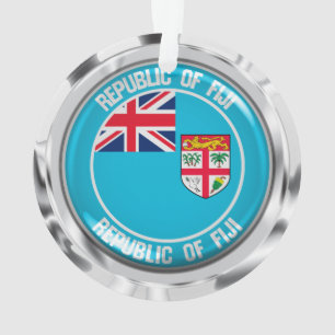 Fiji Round Emblem Ornament