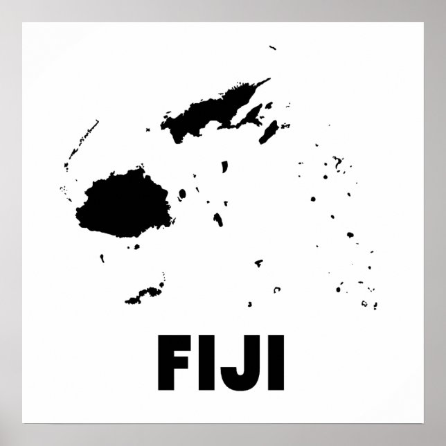 Fiji Silhouette Poster (Front)