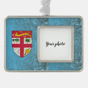 Fiji Silver Plated Framed Ornament